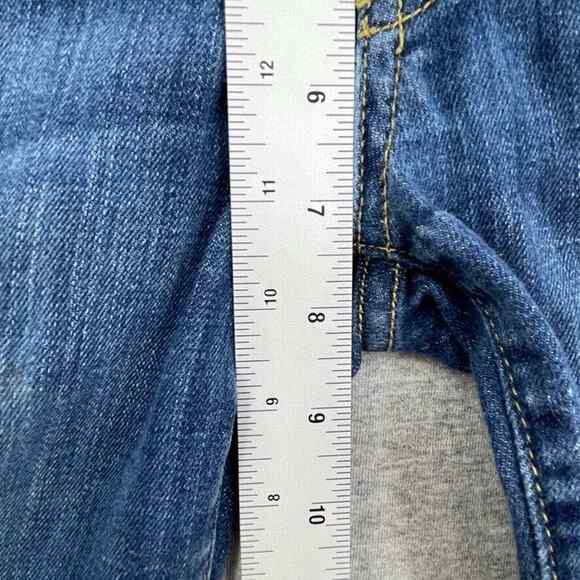 7 For All Mankind Jeans Womens 24 Skinny Crop & Roll Casual Medium Wash Denim - Picture 9 of 12